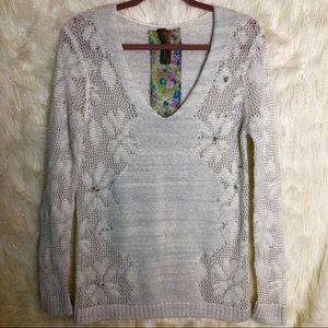 Aratta Silent Journey beaded knit sweater